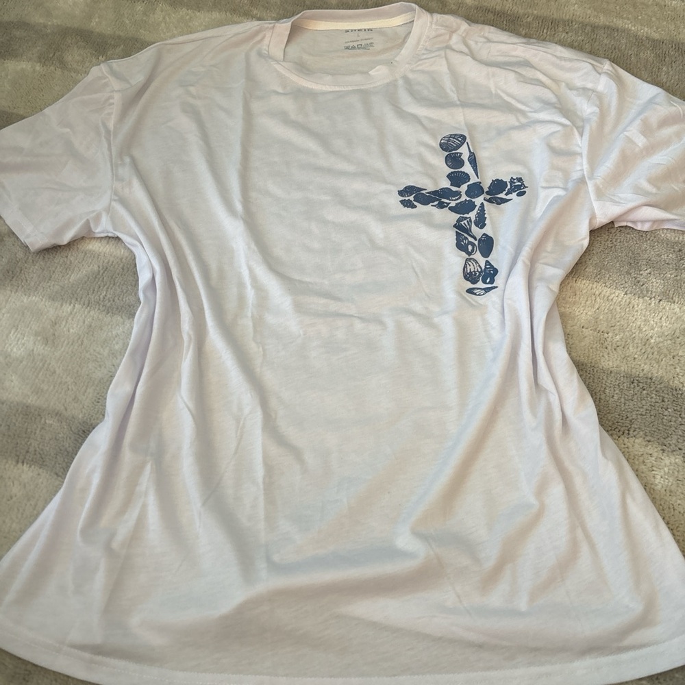 Shein white pslam shirt